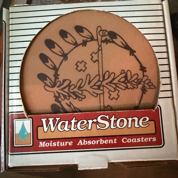 Vintage WaterStone Moisture Absorbent Coasters – Set of 6 (3 Packs, New in Box) - Picture 4 of 4